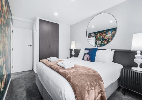 Bed, Photo of the whole room, Bedroom, towels, wardrobe