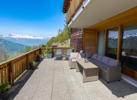 Appartement Tsandelanne avec terrasse panoramique, Val d'Hérens Apartment in Canton of Valais