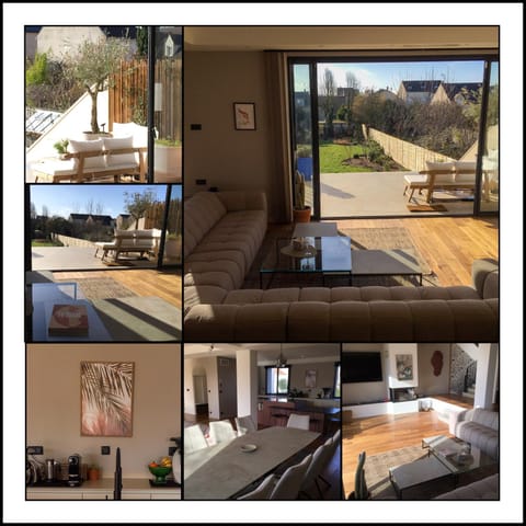 Patio, Natural landscape, Living room, Seating area, kitchen