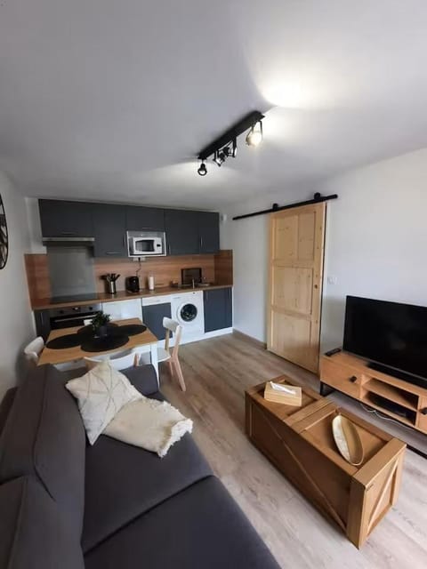 Communal lounge/ TV room, TV and multimedia, Kitchen or kitchenette, Living room, Seating area, Dining area, oven, stove