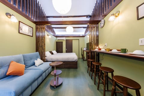 Bed, Living room, Bedroom