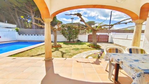 Property building, Patio, Pool view, Swimming pool