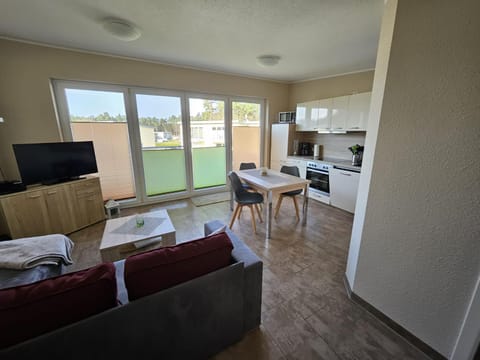 Kitchen or kitchenette, Living room, Dining area