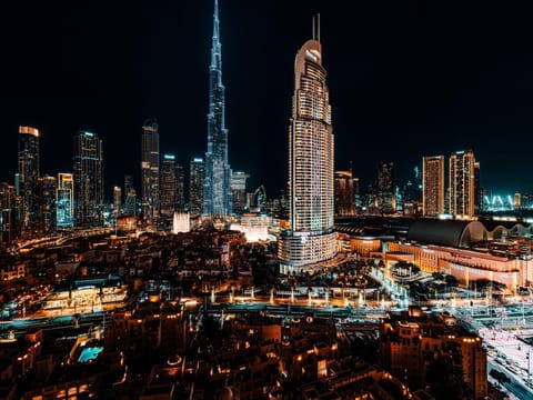 Night, Bird's eye view, City view