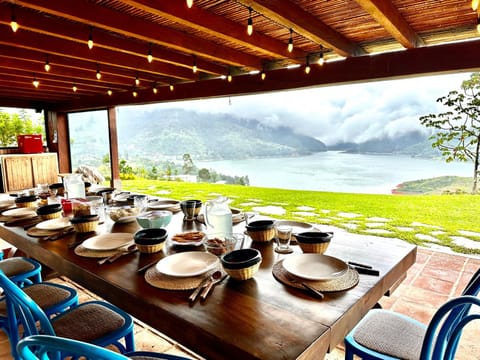 Patio, Natural landscape, Mountain view, River view