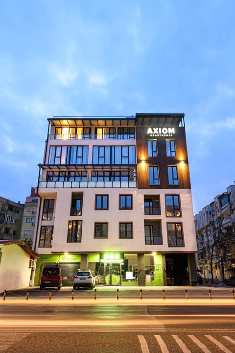 Property building, Day, City view, Street view, Location, Parking