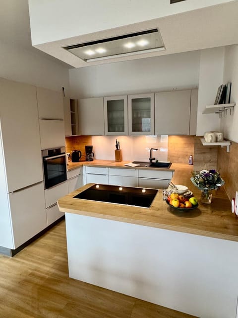Kitchen or kitchenette, dishwasher, oven, stove, toaster