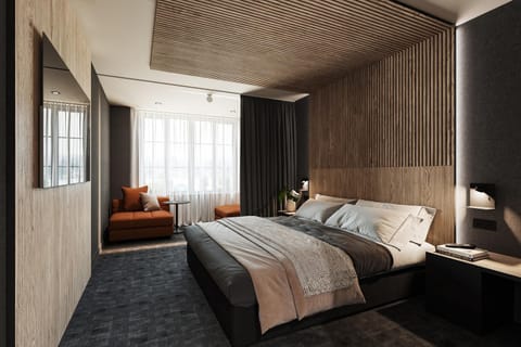 Photo of the whole room, Bedroom