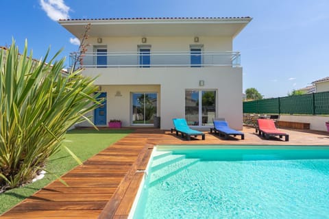 Property building, Living room, Swimming pool