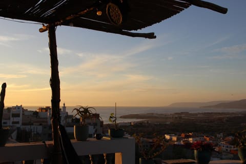 Day, Natural landscape, Balcony/Terrace, Sea view, Sunset