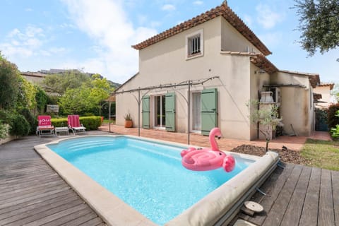 Property building, Living room, Swimming pool