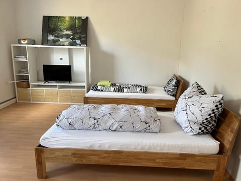 Bed, TV and multimedia, Living room, Photo of the whole room, Bedroom