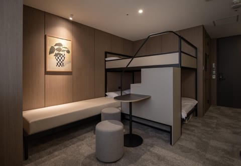 Photo of the whole room, Bedroom, bunk bed