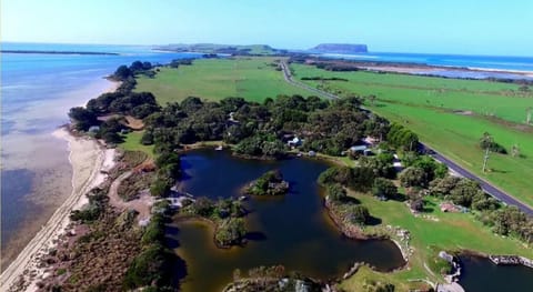 Day, Bird's eye view, On site, Lake view