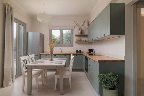 Kitchen or kitchenette, Dining area, stove