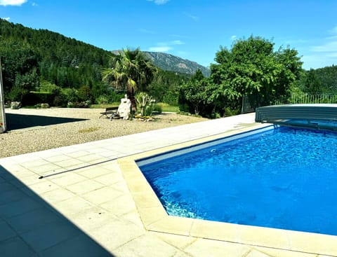 Natural landscape, Mountain view, Swimming pool