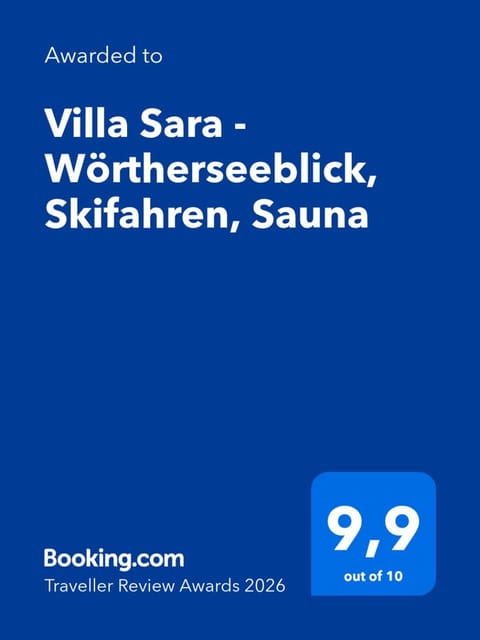 Villa Sara - Wörtherseeblick, Panoramaterrasse, Sauna Villa in Techelsberg