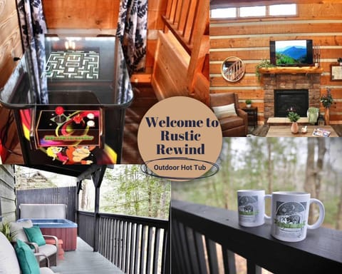 Game Room, Hot Tub, Balcony/Terrace, fireplace