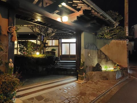 Property building, Night, Garden view