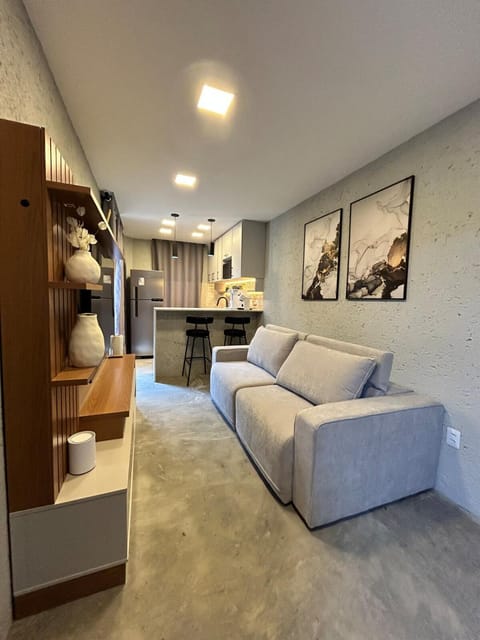 Kitchen or kitchenette, Living room, Seating area