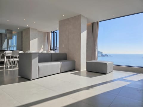 View (from property/room), Living room, Sea view