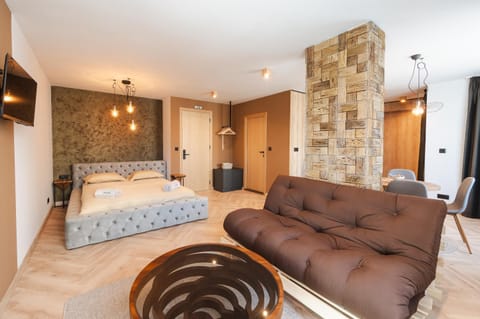 Communal lounge/ TV room, Bed, Living room, Photo of the whole room, Seating area, Bedroom