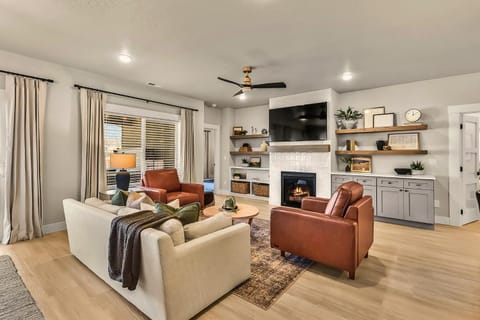 TV and multimedia, Living room, fireplace