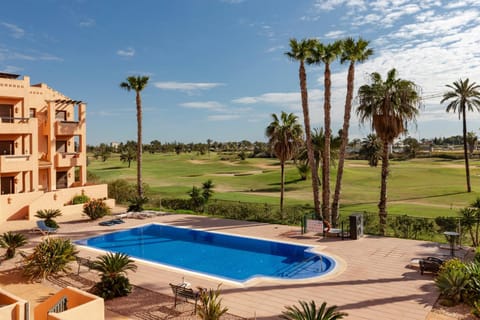Property building, Living room, Swimming pool