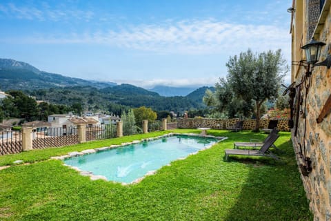 Property building, Living room, Swimming pool