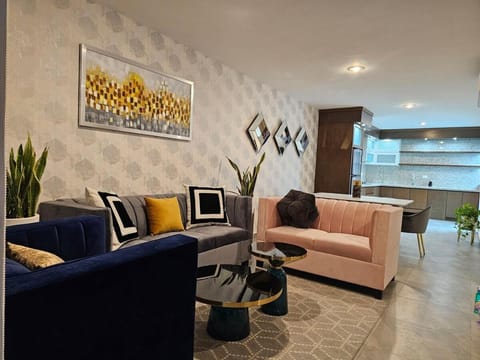 Kitchen or kitchenette, Living room, Dining area, air conditioner
