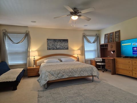 Bed, TV and multimedia, Photo of the whole room, Bedroom