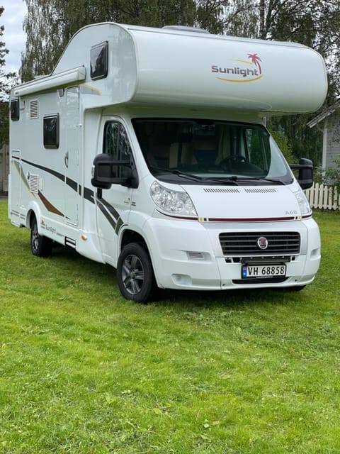 Motorhome in Northern Norway Campground/ 
RV Resort in Nordland, Norway