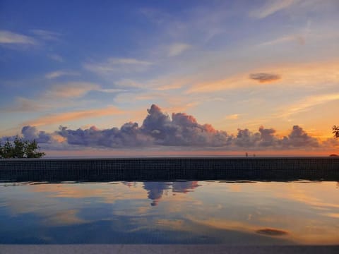 Sea view, Swimming pool, Sunset
