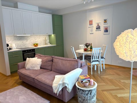Kitchen or kitchenette, Living room, Dining area, stove