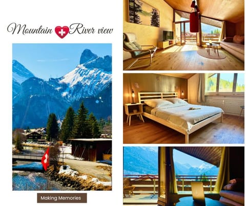 Amazing River and Mountain View Apartment Apartment in Canton of Valais