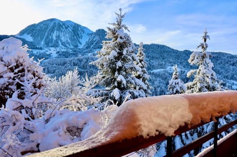 Logement 3 étoiles avec vue imprenable sur les montagnes, ski bus Apartment in Manigod
