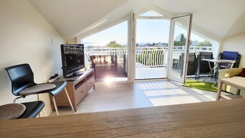 View (from property/room), Living room, Sea view