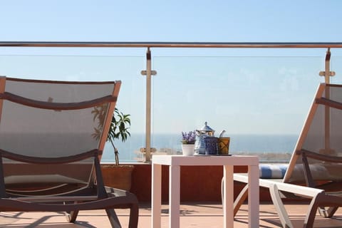 Patio, View (from property/room), Balcony/Terrace, Sea view, sunbed