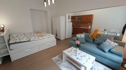 Bed, Kitchen or kitchenette, Living room, Photo of the whole room, Seating area, Bedroom, wardrobe