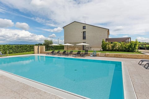 Property building, Living room, Swimming pool