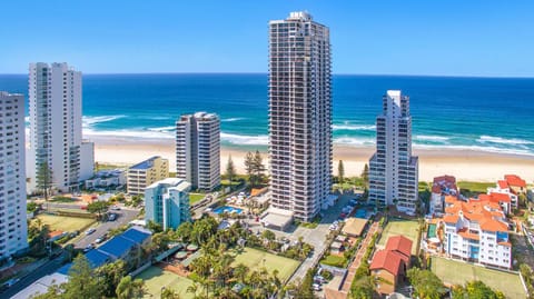 Property building, Bird's eye view, Beach, Sea view, Swimming pool