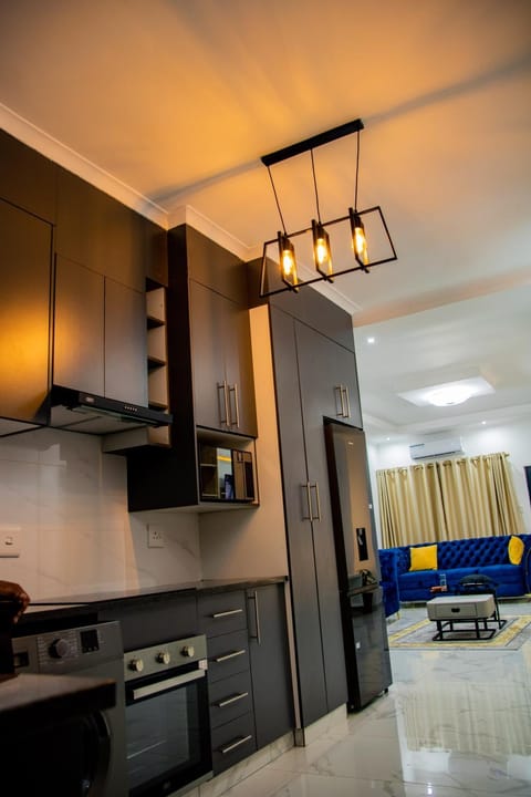Kitchen or kitchenette, oven, stove