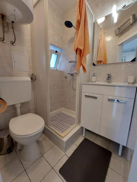 Shower, Toilet, Bathroom, towels