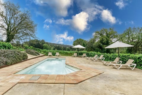Property building, Living room, Swimming pool