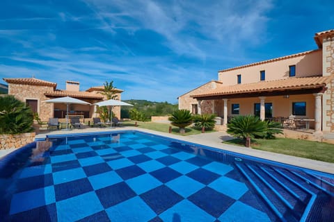 Property building, Living room, Swimming pool