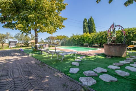 Spring, Day, Natural landscape, Garden, Garden view, Pool view, Swimming pool