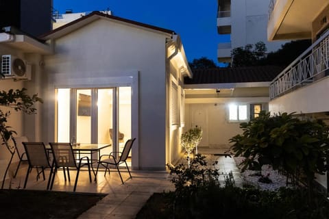 Property building, Night, View (from property/room), Balcony/Terrace, Balcony/Terrace, Dining area