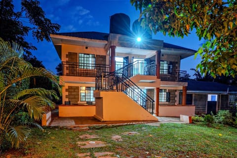 Property building, Night, Garden, Balcony/Terrace, Garden view