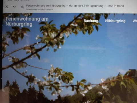 Ferienwohnung mit Fernsicht, Eifel, Nürburgring Apartment in Kelberg