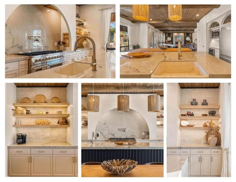 BOHO Villa Htd Pool, Spa, Pickle Ball Ct, Cabana House in La Quinta